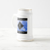 Elegant 45th Sapphire Wedding Jubileum Bierpul (Voorkant links)