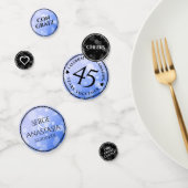 Elegant 45th Sapphire Wedding Jubileum Confetti (Groep)
