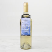 Elegant 45th Sapphire Wedding Jubileum Flessenhanger (Op fles)