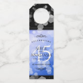 Elegant 45th Sapphire Wedding Jubileum Flessenhanger (Achterkant)