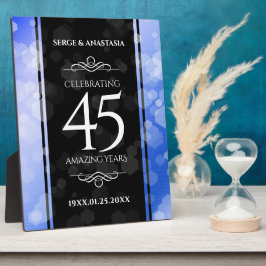 Elegant 45th Sapphire Wedding Jubileum Fotoplaat
