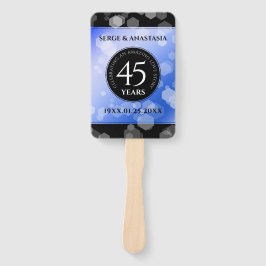 Elegant 45th Sapphire Wedding Jubileum Handwaaier