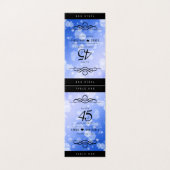 Elegant 45th Sapphire Wedding Jubileum Kaart (Buitenkant ongevouwen)