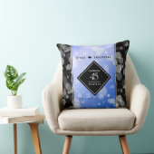 Elegant 45th Sapphire Wedding Jubileum Kussen (Stoel)