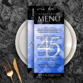 Elegant 45th Sapphire Wedding Jubileum Menu