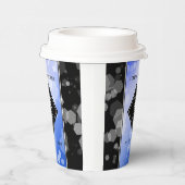 Elegant 45th Sapphire Wedding Jubileum Papieren Bekers (Rechts)