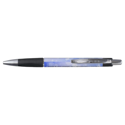Elegant 45th Sapphire Wedding Jubileum Pen (Achterkant)