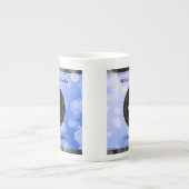 Elegant 45th Sapphire Wedding Jubileum Porselein Kop (Voorkant)