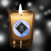 Elegant 45th Sapphire Wedding Jubileum Ronde Sticker