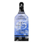 Elegant 45th Sapphire Wedding Jubileum Snijplank (Voorkant)