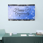 Elegant 45th Sapphire Wedding Jubileum Spandoek (Beurs)