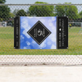 Elegant 45th Sapphire Wedding Jubileum Spandoek (Insitu)