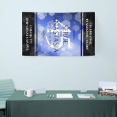 Elegant 45th Sapphire Wedding Jubileum Spandoek (Beurs)