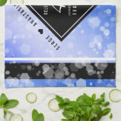 Elegant 45th Sapphire Wedding Jubileum Theedoek (Gevouwen)