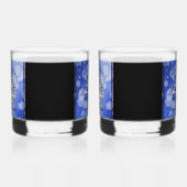 Elegant 45th Sapphire Wedding Jubileum Whisky Glas (Rechts)