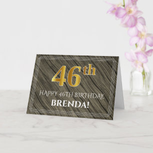 Elegant 46e verjaardag: Faux Hood, Faux Gold Kijk Kaart