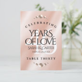 Elegant 46th Pearl Wedding Jubileum Bedankkaart (Staand voorkant)