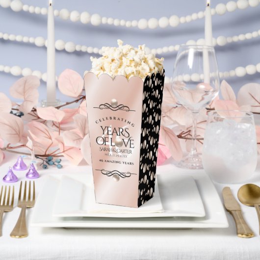 Elegant 46th Pearl Wedding Jubileum Celebration Bedankdoosjes (Huwelijk)