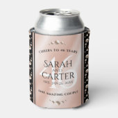 Elegant 46th Pearl Wedding Jubileum Celebration Blikjeskoeler (Blikje Voorkant)