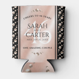 Elegant 46th Pearl Wedding Jubileum Celebration Blikjeskoeler