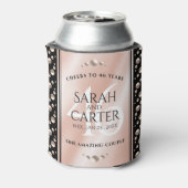 Elegant 46th Pearl Wedding Jubileum Celebration Blikjeskoeler (Blikje Achterkant)