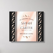 Elegant 46th Pearl Wedding Jubileum Celebration Canvas Afdruk (Voorkant)