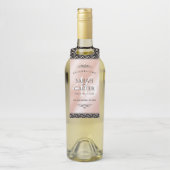 Elegant 46th Pearl Wedding Jubileum Celebration Flessenhanger (Op fles)