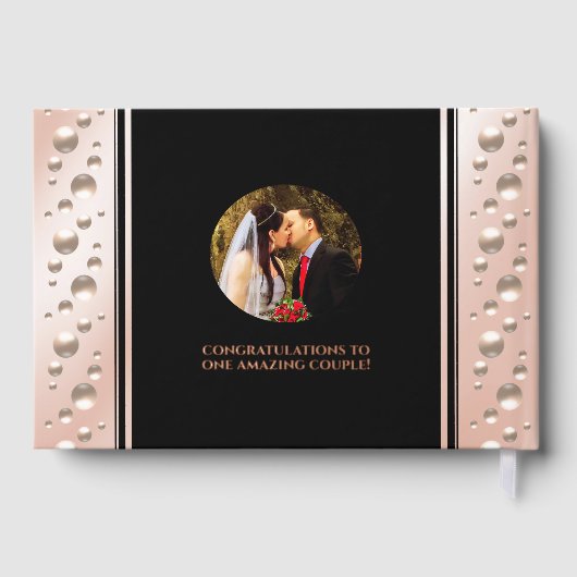 Elegant 46th Pearl Wedding Jubileum Celebration Gastenboek (Achterkant)