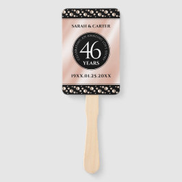 Elegant 46th Pearl Wedding Jubileum Celebration Handwaaier