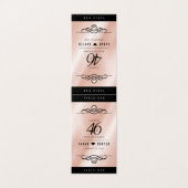 Elegant 46th Pearl Wedding Jubileum Celebration Kaart (Buitenkant ongevouwen)