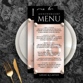 Elegant 46th Pearl Wedding Jubileum Celebration Menu
