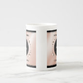 Elegant 46th Pearl Wedding Jubileum Celebration Porselein Kop (Voorkant)