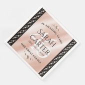 Elegant 46th Pearl Wedding Jubileum Celebration Servet (Hoek)