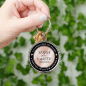 Elegant 46th Pearl Wedding Jubileum Celebration Sleutelhanger (Hand)