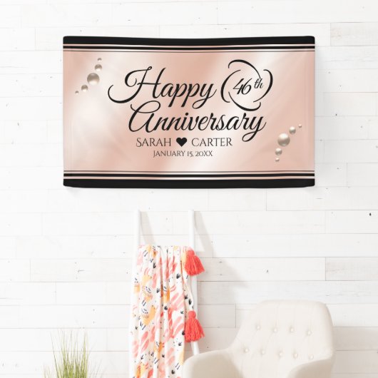 Elegant 46th Pearl Wedding Jubileum Celebration Spandoek (Insitu)