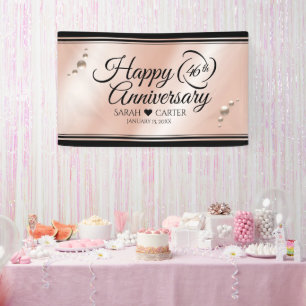 Elegant 46th Pearl Wedding Jubileum Celebration Spandoek