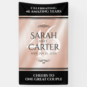 Elegant 46th Pearl Wedding Jubileum Celebration Spandoek