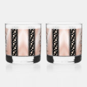 Elegant 46th Pearl Wedding Jubileum Celebration Whisky Glas (Rechts)