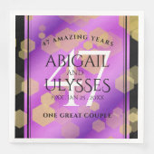 Elegant 47th Amethyst Wedding Anniversary Servet (Voorkant)