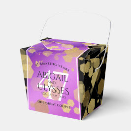 Elegant 47th Amethyst Wedding Jubileum Bedankdoosjes