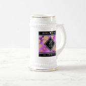 Elegant 47th Amethyst Wedding Jubileum Bierpul (Voorkant rechts)