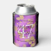 Elegant 47th Amethyst Wedding Jubileum Blikjeskoeler (Blikje Voorkant)