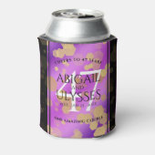 Elegant 47th Amethyst Wedding Jubileum Blikjeskoeler (Blikje Achterkant)