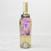 Elegant 47th Amethyst Wedding Jubileum Flessenhanger (Op fles)