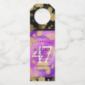 Elegant 47th Amethyst Wedding Jubileum Flessenhanger (Achterkant)