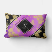 Elegant 47th Amethyst Wedding Jubileum Kussen (Voorkant)