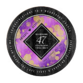 Elegant 47th Amethyst Wedding Jubileum Snijplank (Voorkant)