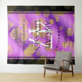 Elegant 47th Amethyst Wedding Jubileum Wandkleed (In Situ (horizontaal))