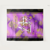 Elegant 47th Amethyst Wedding Jubileum Wandkleed (Voorkant (horizontaal))