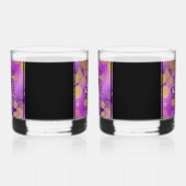 Elegant 47th Amethyst Wedding Jubileum Whisky Glas (Rechts)